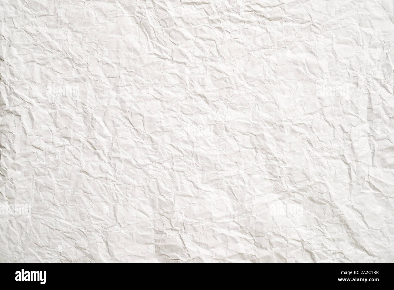 Papier Textur, zerknittertes Blatt Papier als Hintergrund Foto Stock