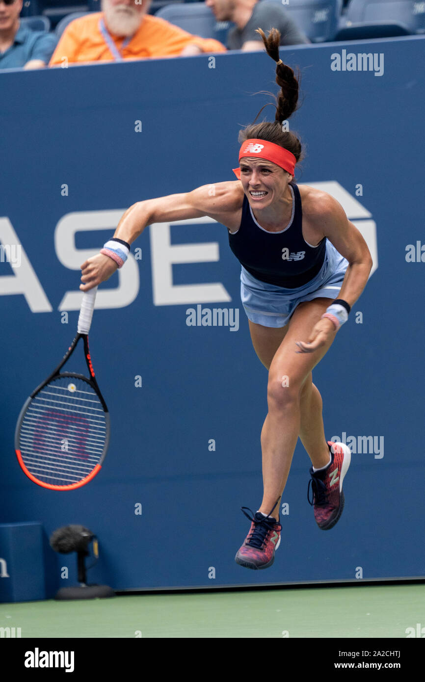 Nicole Gibbs USA di competere nel primo round del 2019 US Open Tennis Foto Stock