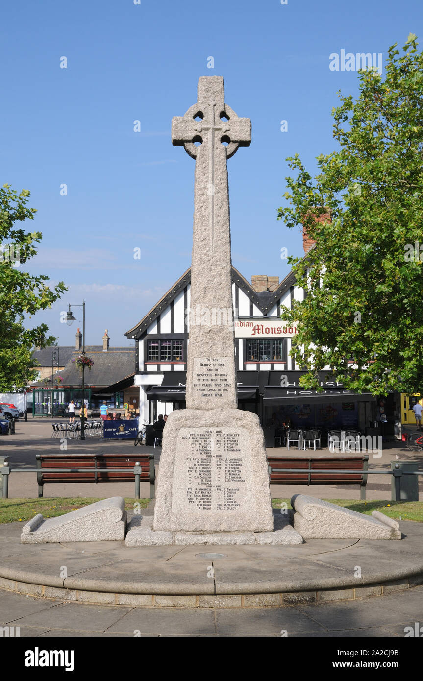 War Memorial, Biggleswade, Bedfordshire Foto Stock