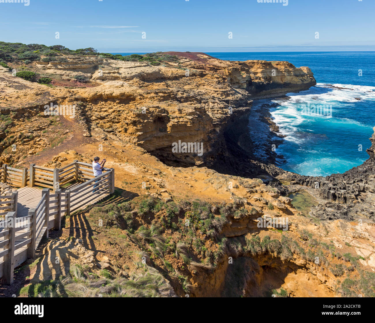 La grotta, Parco Nazionale di Port Campbell, Great Ocean Road, Victoria, Australia. Foto Stock