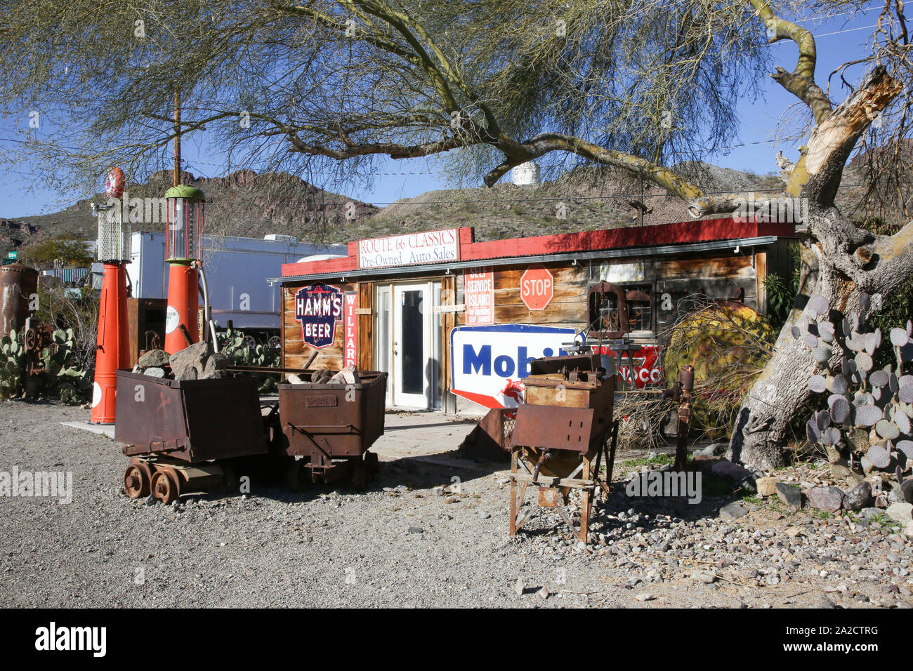 Cool Springs, stazione di Oatman, Arizona Foto Stock