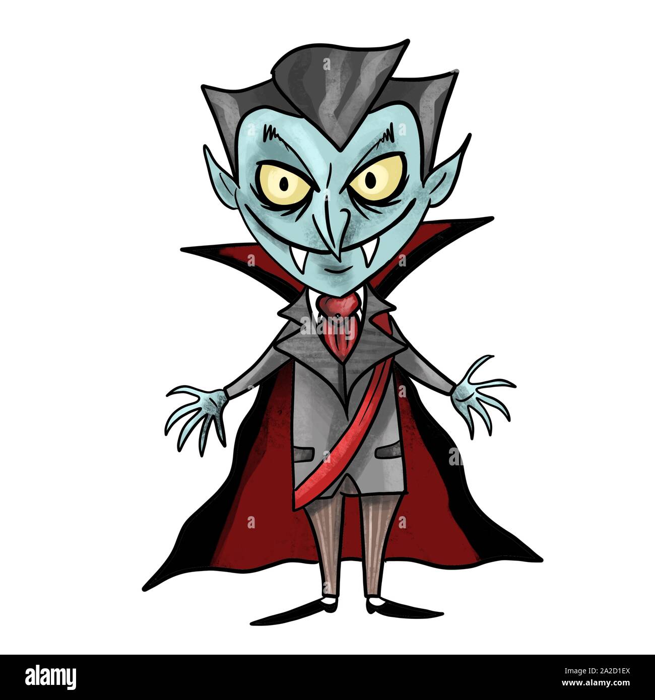 Un vampiro cartoon illustrazione Foto stock - Alamy