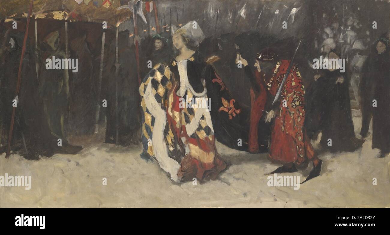 Edwin Austin Abbey - studio compositivo, per Richard, duca di Gloucester e la signora Anne Foto Stock