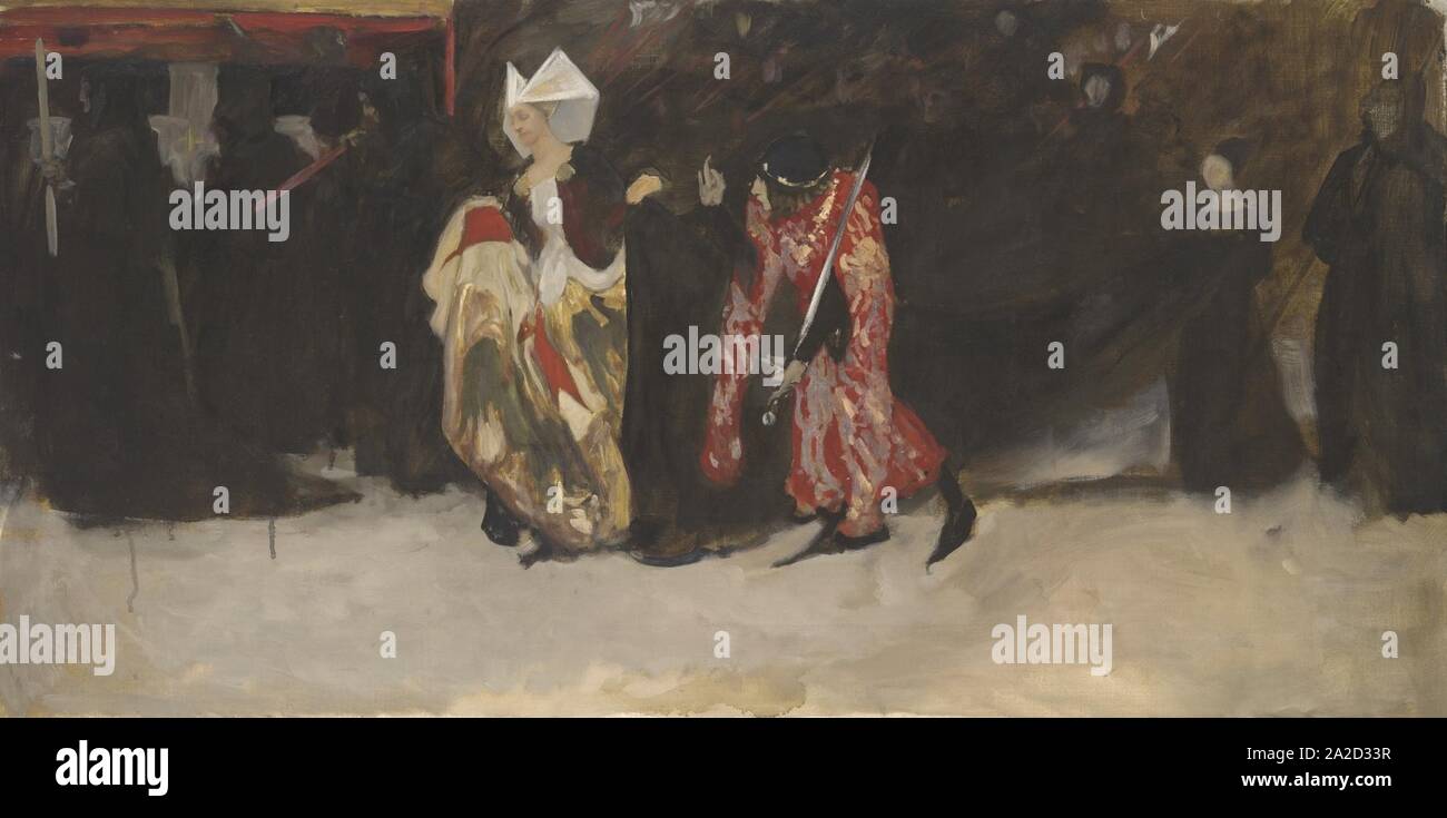 Edwin Austin Abbey - studio compositivo, per Richard, duca di Gloucester e la signora Anne Foto Stock