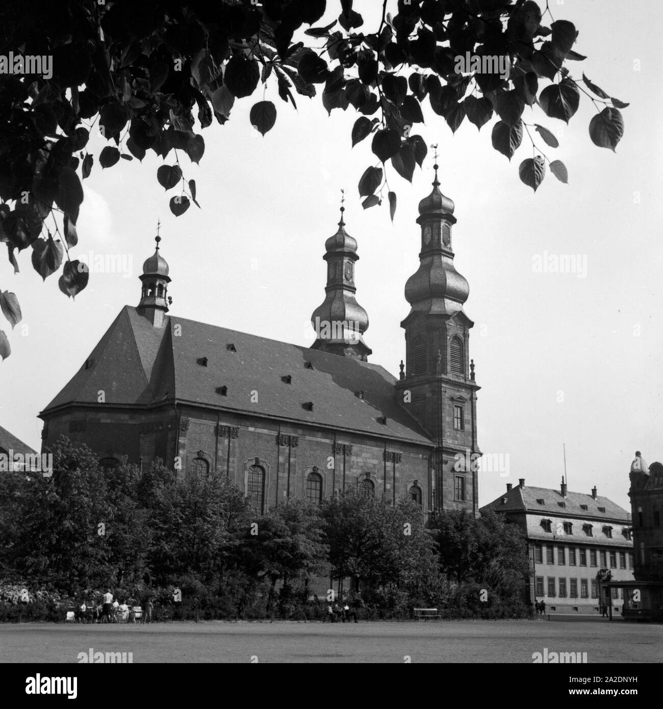 Die Kirche San Pietro an der Großen Bleiche in Mainz, Deutschland 1930er Jahre. La chiesa di San Pietro a Mainz, Germania 1930s. Foto Stock