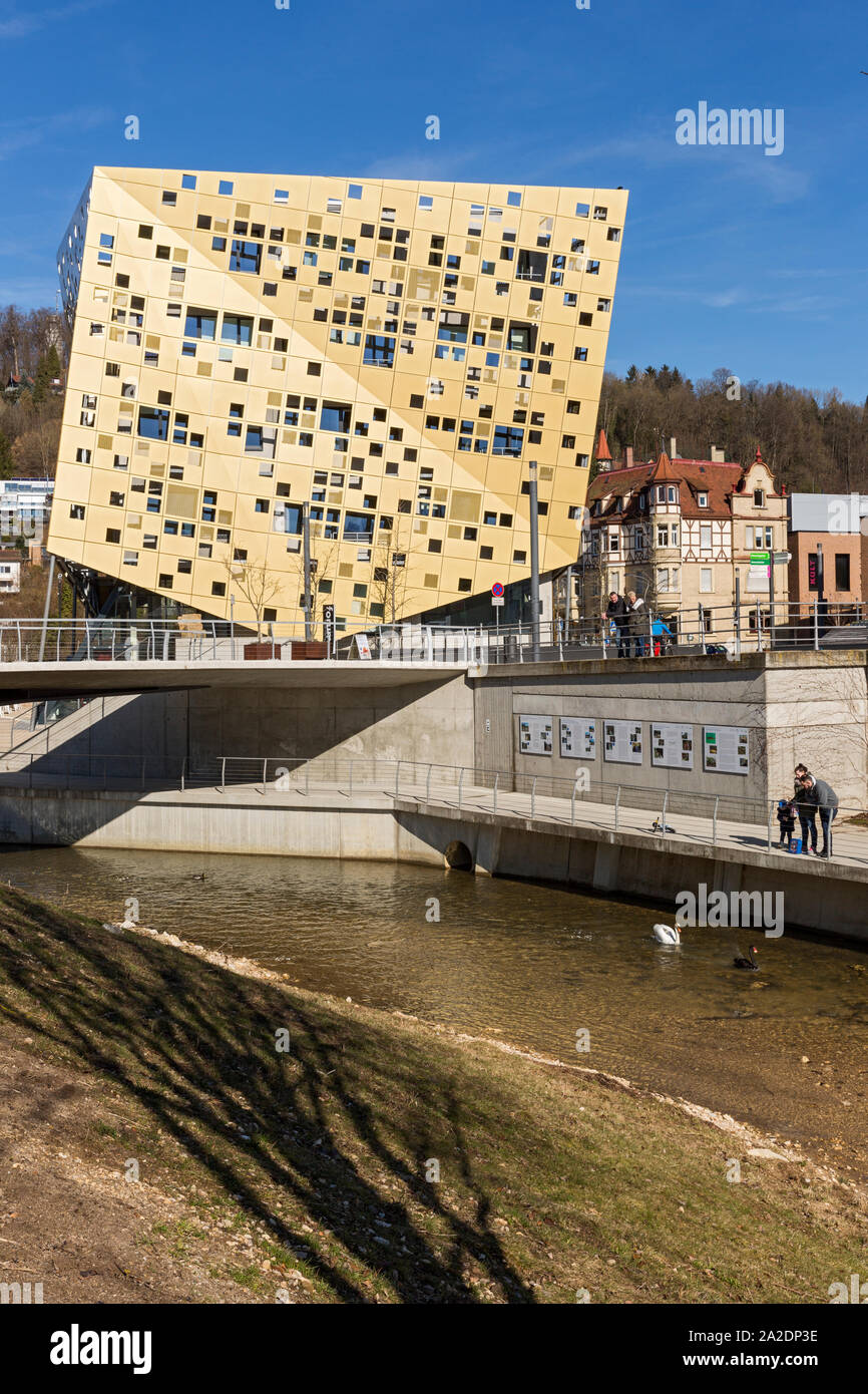 schwäbisch Gmünd, Forum Gold und Silber, Remspark, Josefsbach Foto Stock