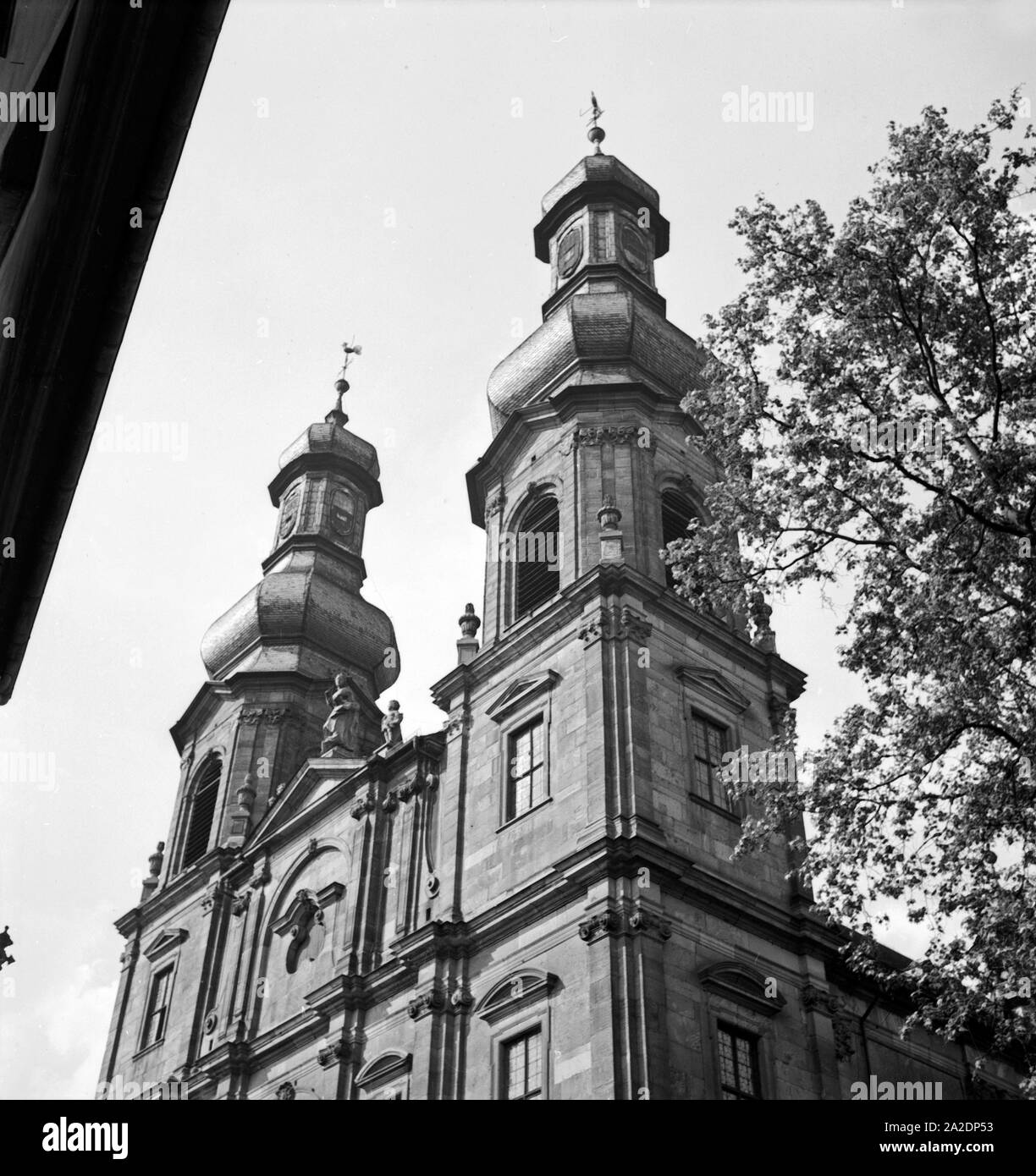 Die Kirche San Pietro an der Großen Bleiche in Mainz, Deutschland 1930er Jahre. La chiesa di San Pietro a Mainz, Germania 1930s. Foto Stock