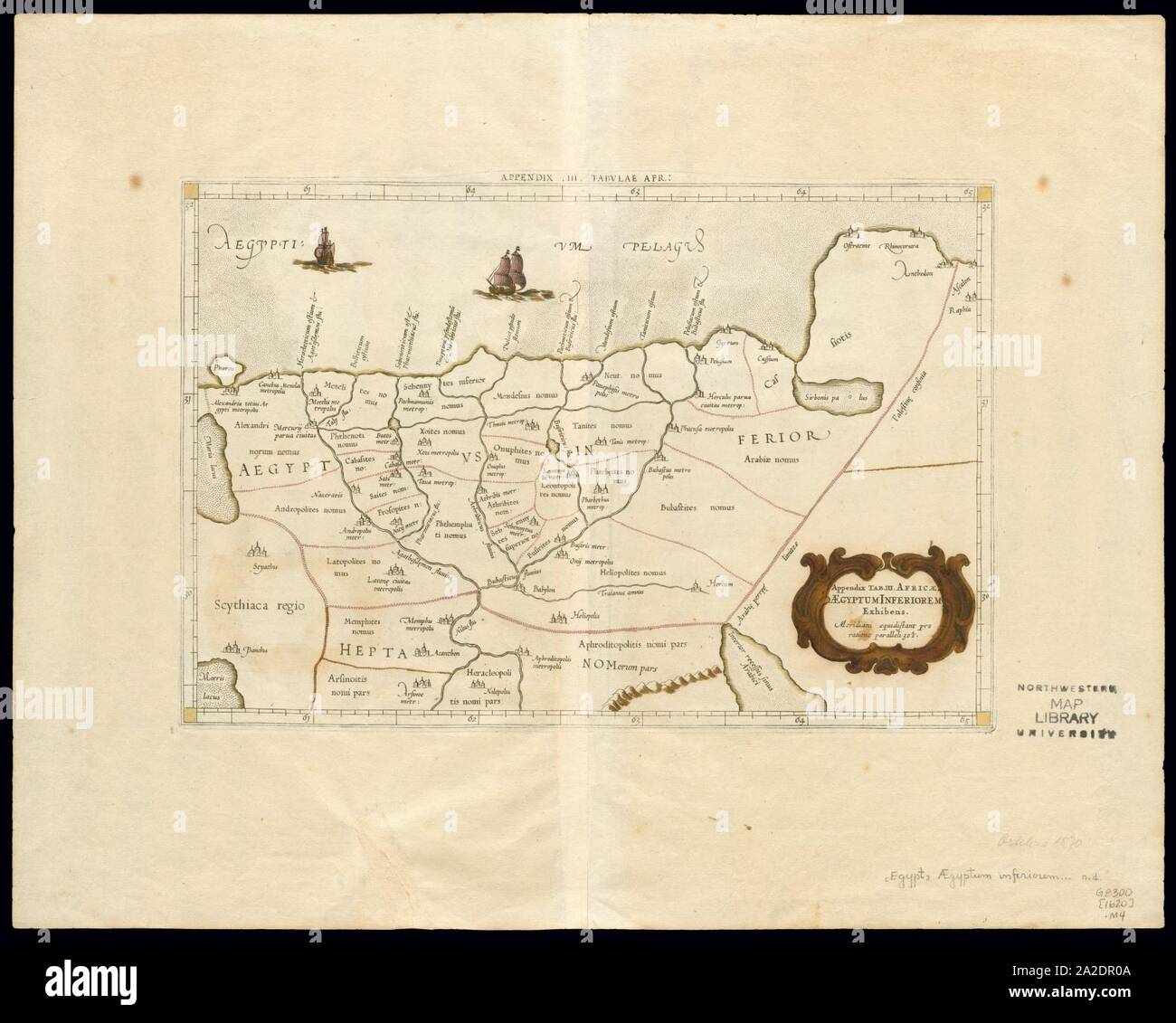 Egitto 1620, Gerardus Mercator (4248301-recto). Foto Stock