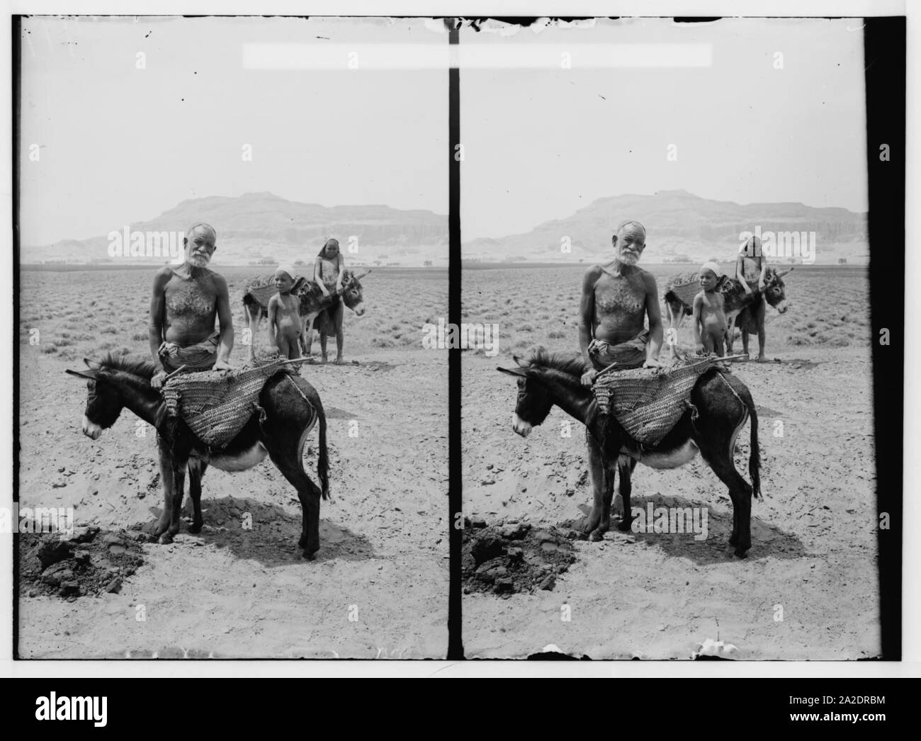 Caratteri egiziano, ecc. I contadini dell'Alto Egitto Foto Stock