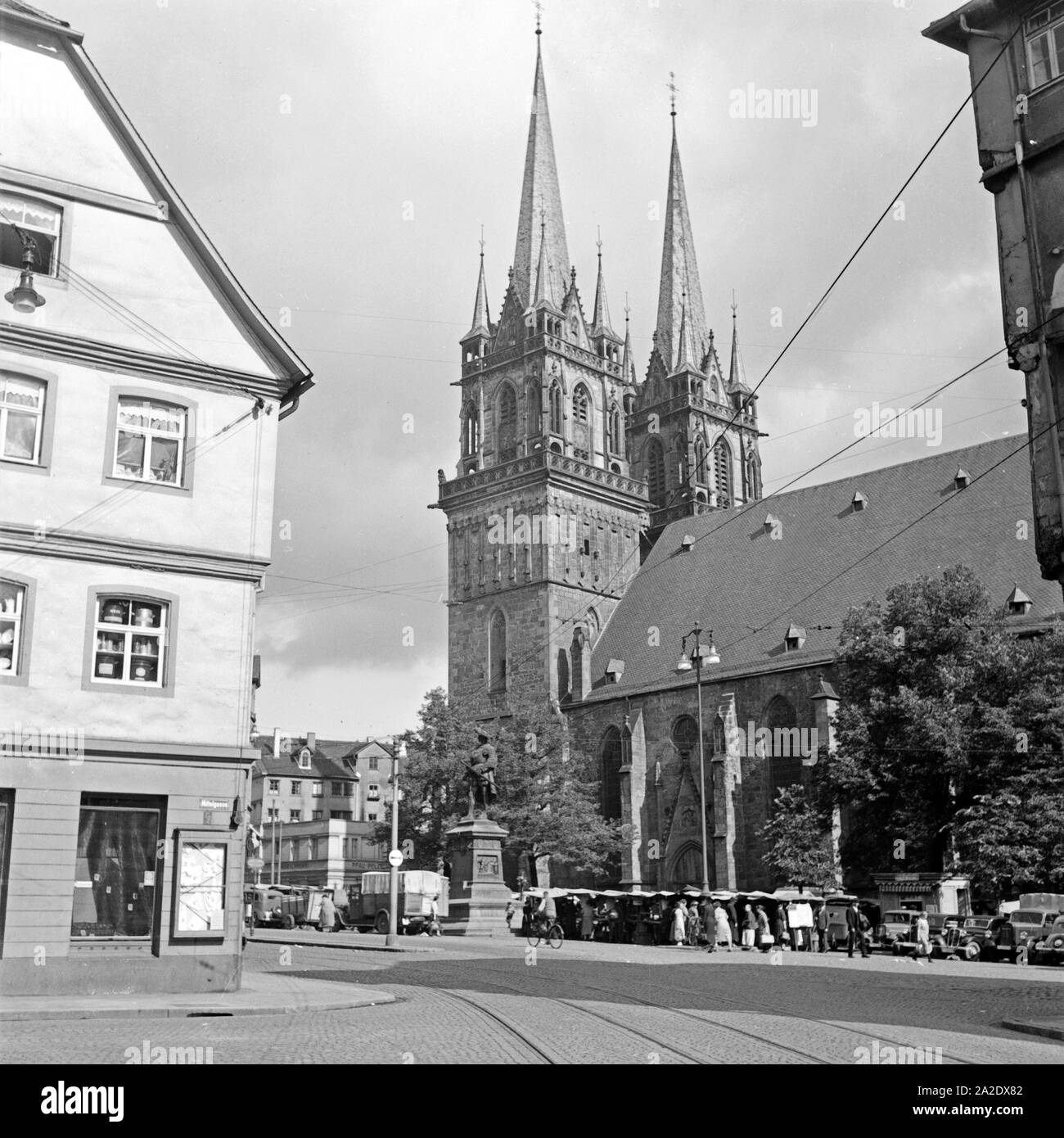 Die Evangelische Kirche San Martino a Kassel, Deutschland 1930er Jahre. Protestante la chiesa di San Martino a Kassel, Germania 1930s. Foto Stock