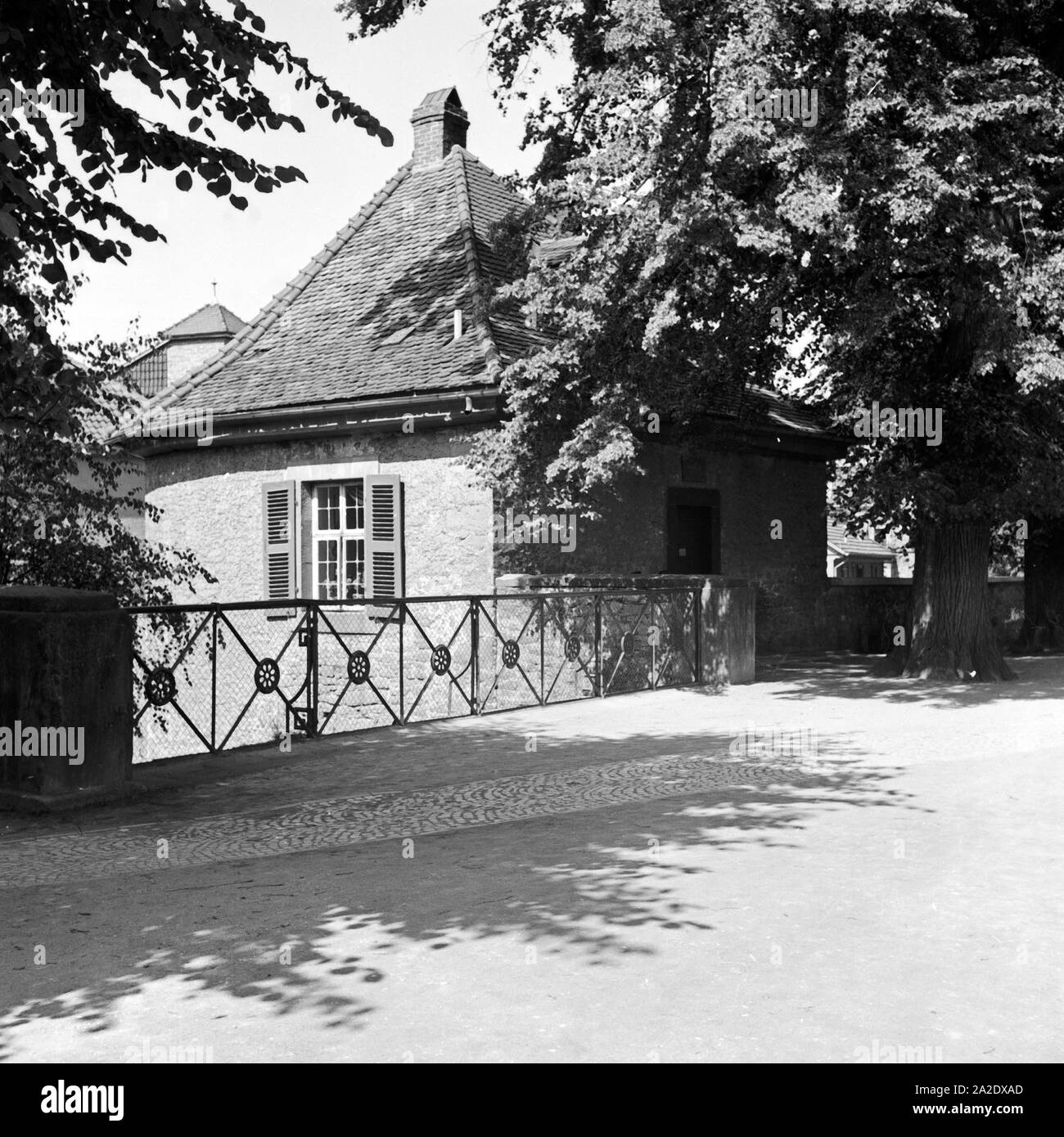 Das Bismarckhäuschen a Gottinga, Deutschland 1930er Jahre. Piccola casa di Bismarck a Goettingen, Germania 1930s. Foto Stock