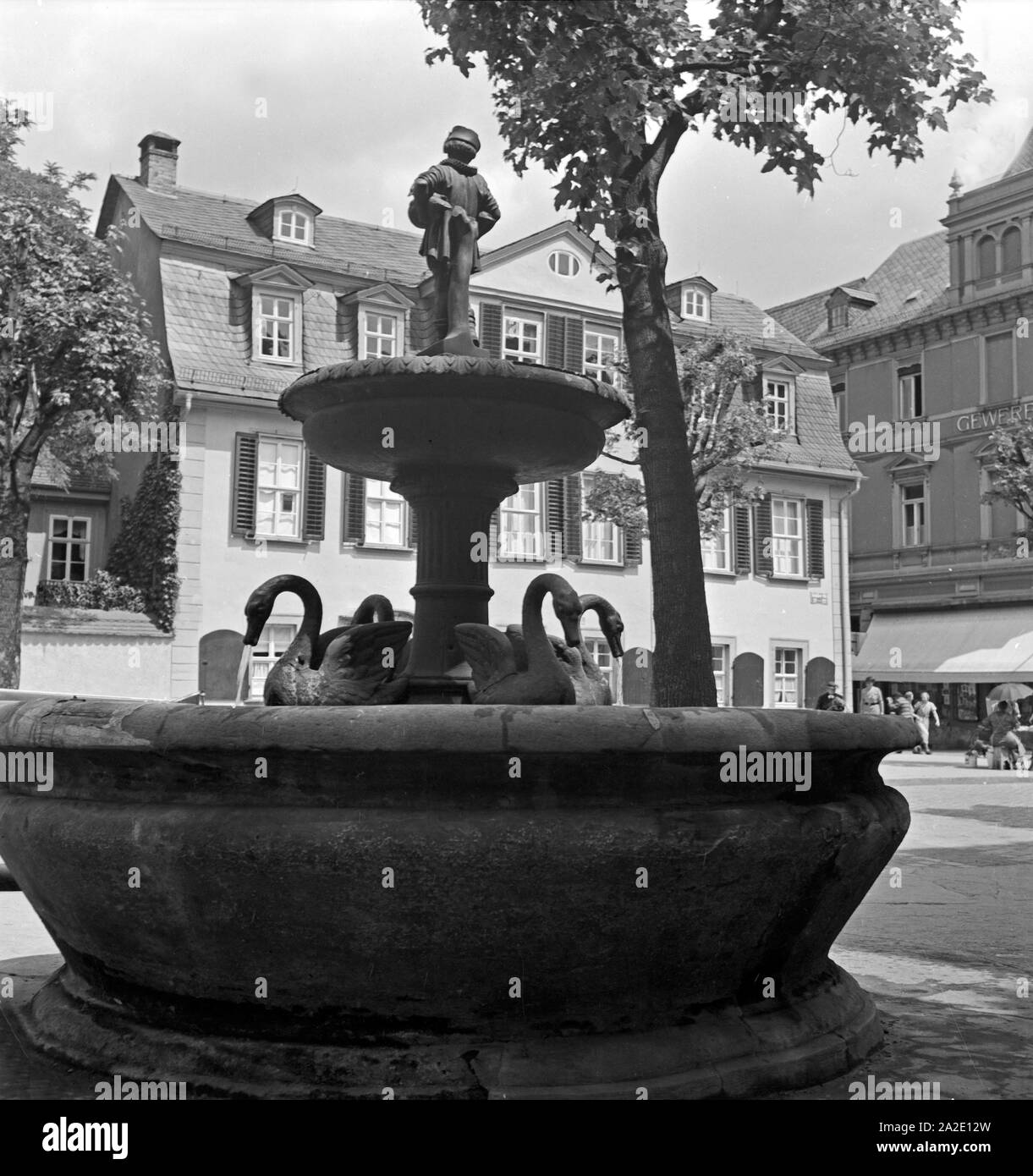 Das Geburtshaus des deutschen Dichters Friedrich Schiller a Weimar, Deutschland 1930er Jahre. Luogo di nascita del poeta tedesco Friedrich Schiller a Weimar, Germania 1930s. Foto Stock