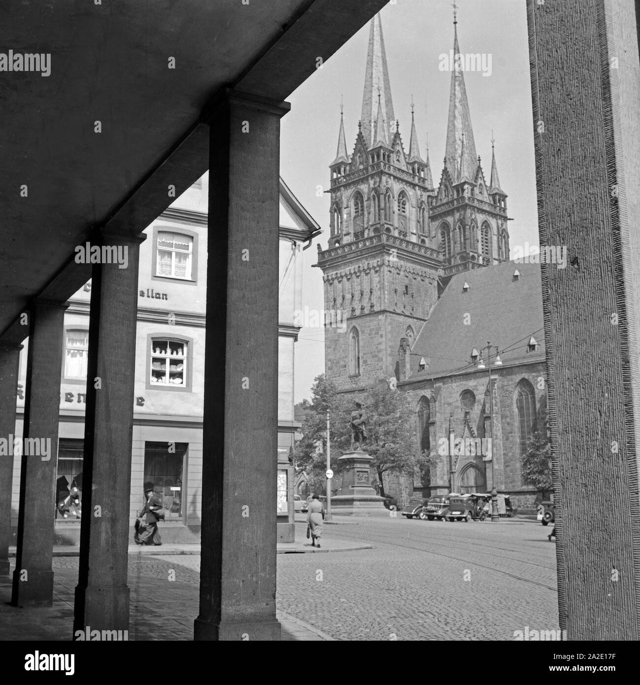 Die Evangelische Kirche San Martino a Kassel, Deutschland 1930er Jahre. Protestante la chiesa di San Martino a Kassel, Germania 193s. Foto Stock