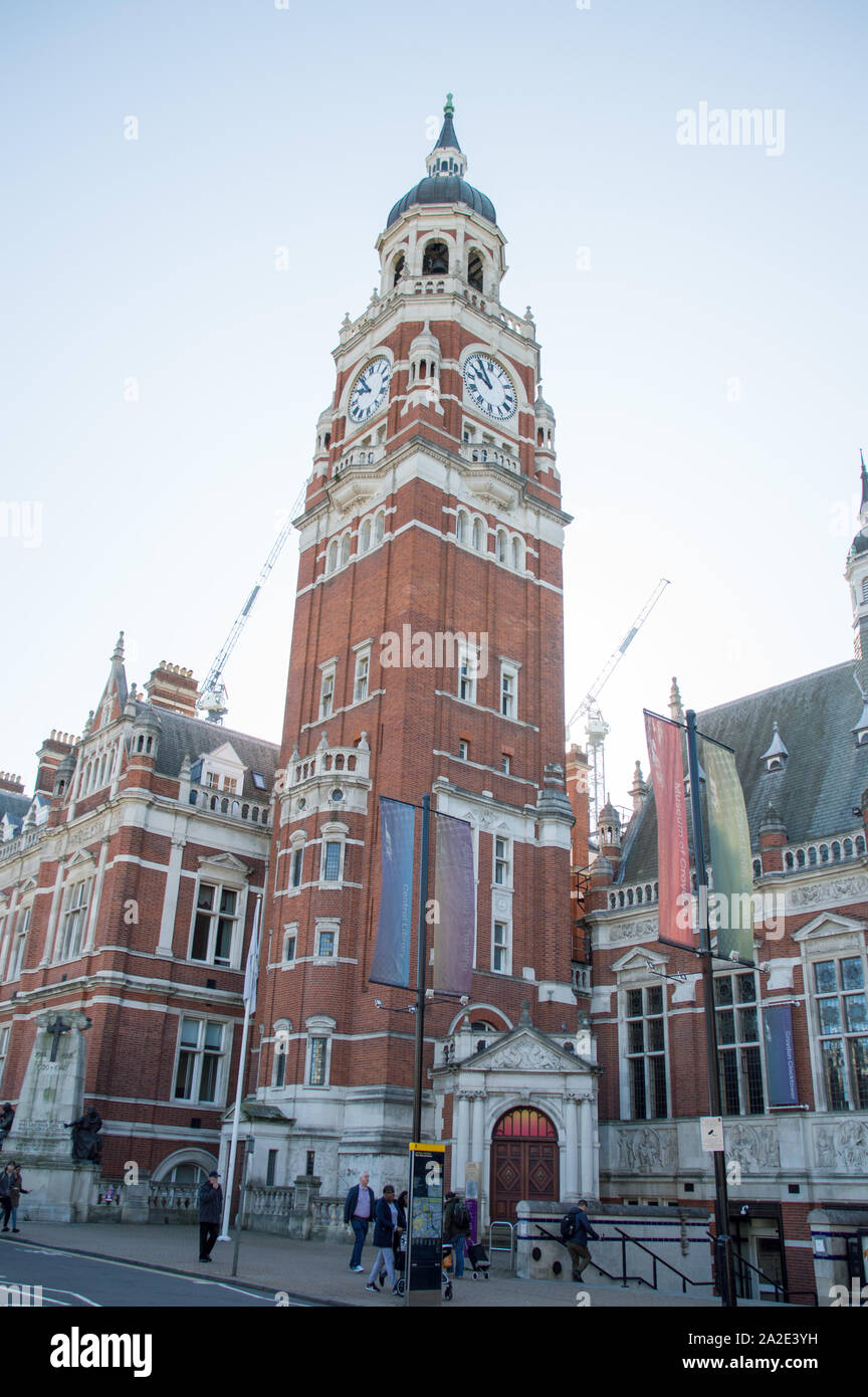 Croydon consiglio di clock tower building Foto Stock
