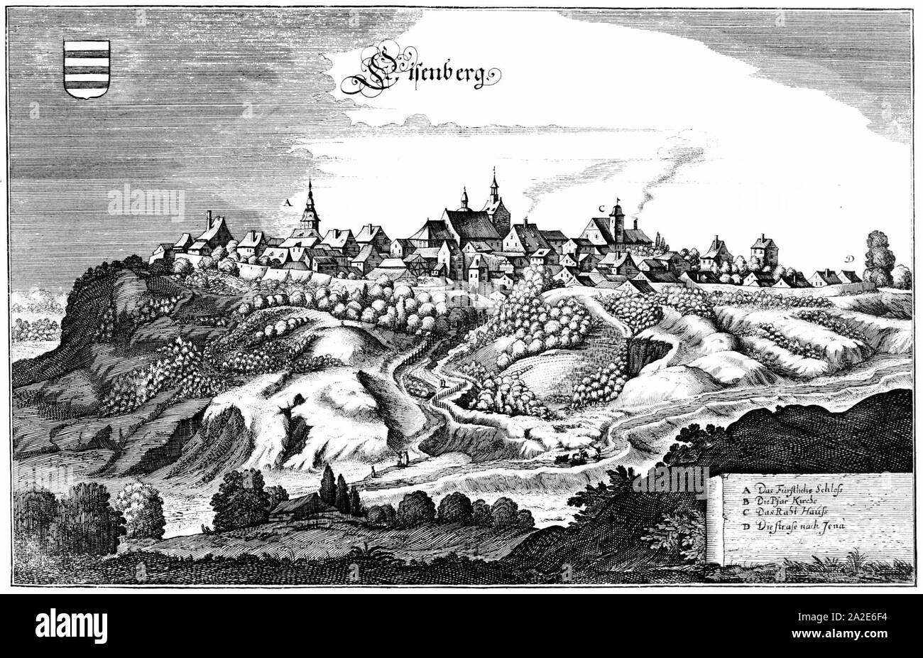 Eisenberg-1647-Merian-TH. Foto Stock