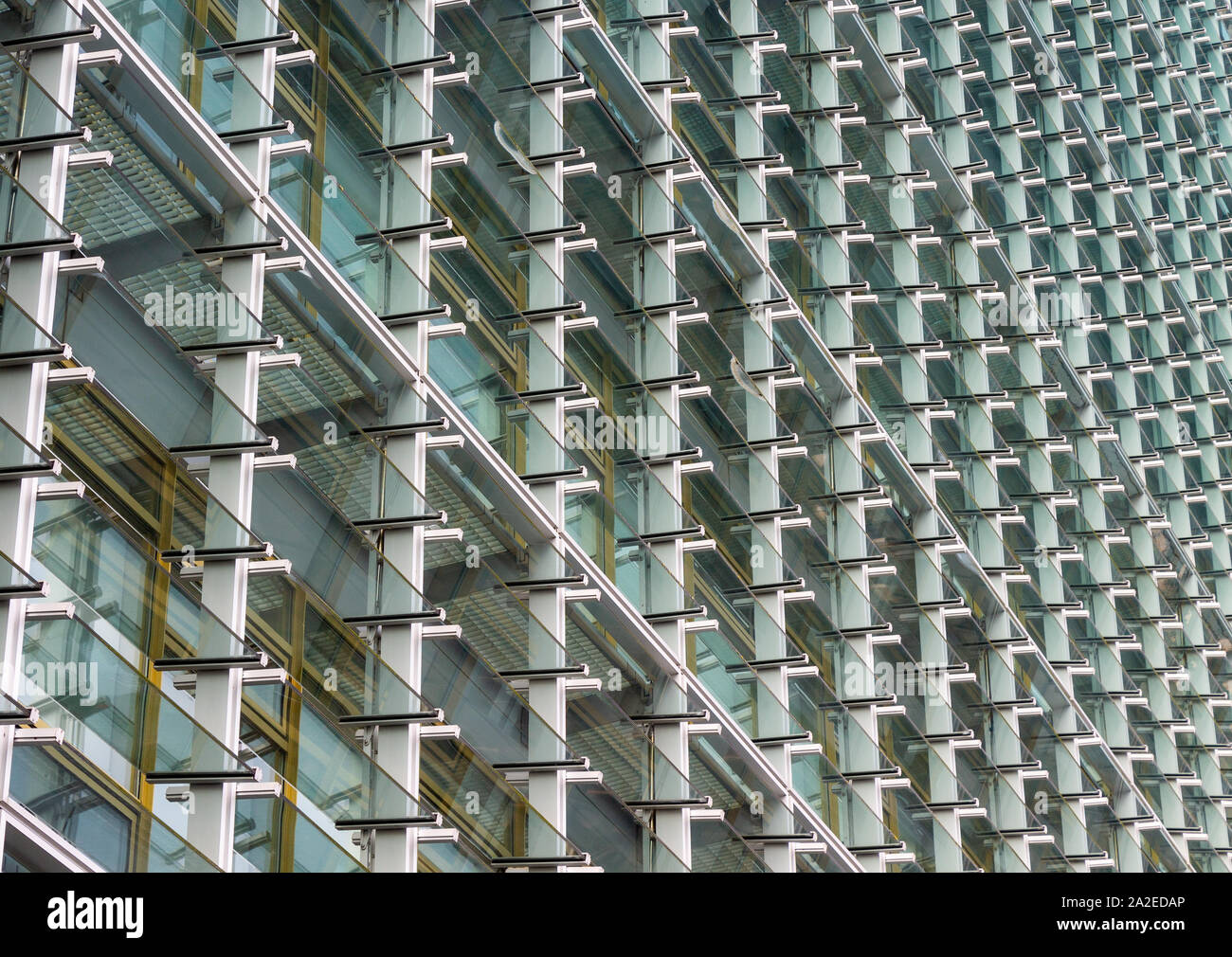 Cork County Hall edificio con lucernario facciata di vetro di rivestimento di controllo climatico Foto Stock