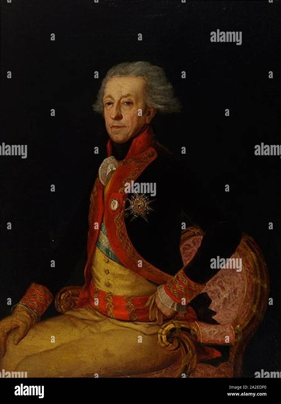 El generale Antonio Ricardos (Goya Fundación Selgas-Fagalde). Foto Stock