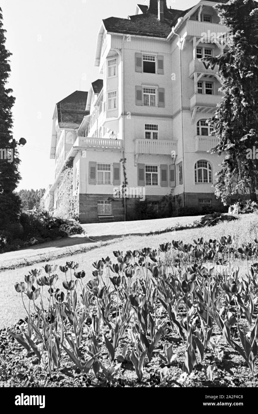 Das Schwarzwaldhotel Waldlust a Freudenstadt, Deutschland 1930er Jahre. L'Hotel Waldlust nella Foresta Nera a Freudenstadt Germania 1930s. Foto Stock
