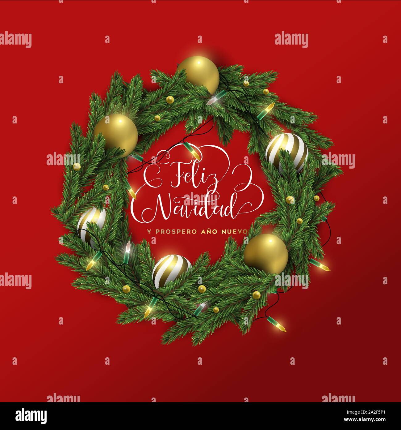 Auguri Di Natale In 4 Lingue.Biglietto Di Auguri In Spagnolo Immagini E Fotos Stock Alamy