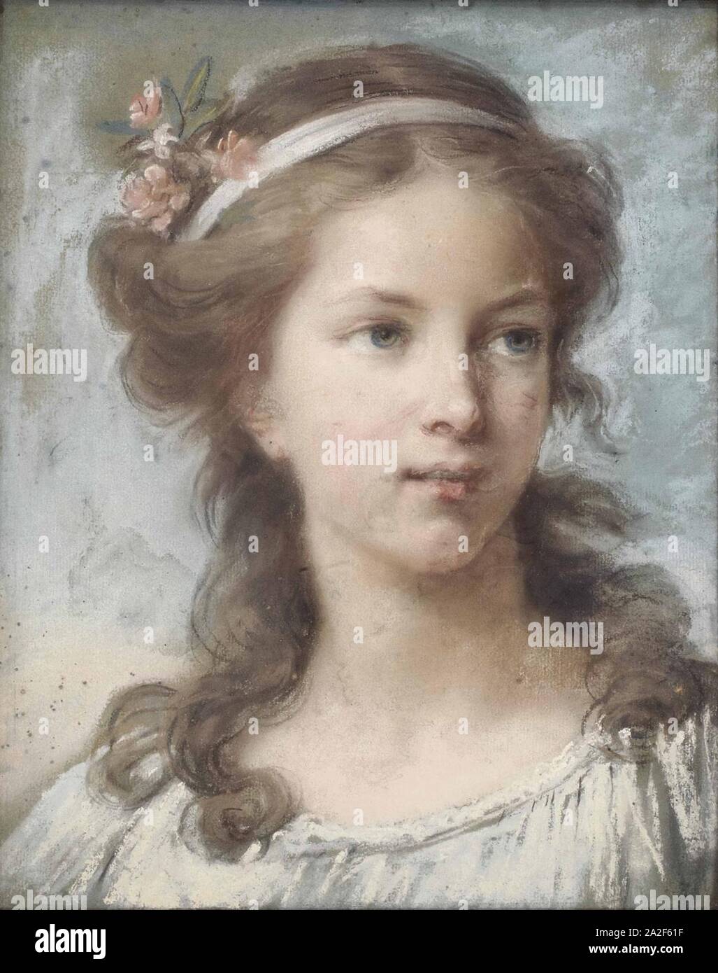 Elisabeth Vigée-Lebrun - Portrait de jeune fille. Foto Stock