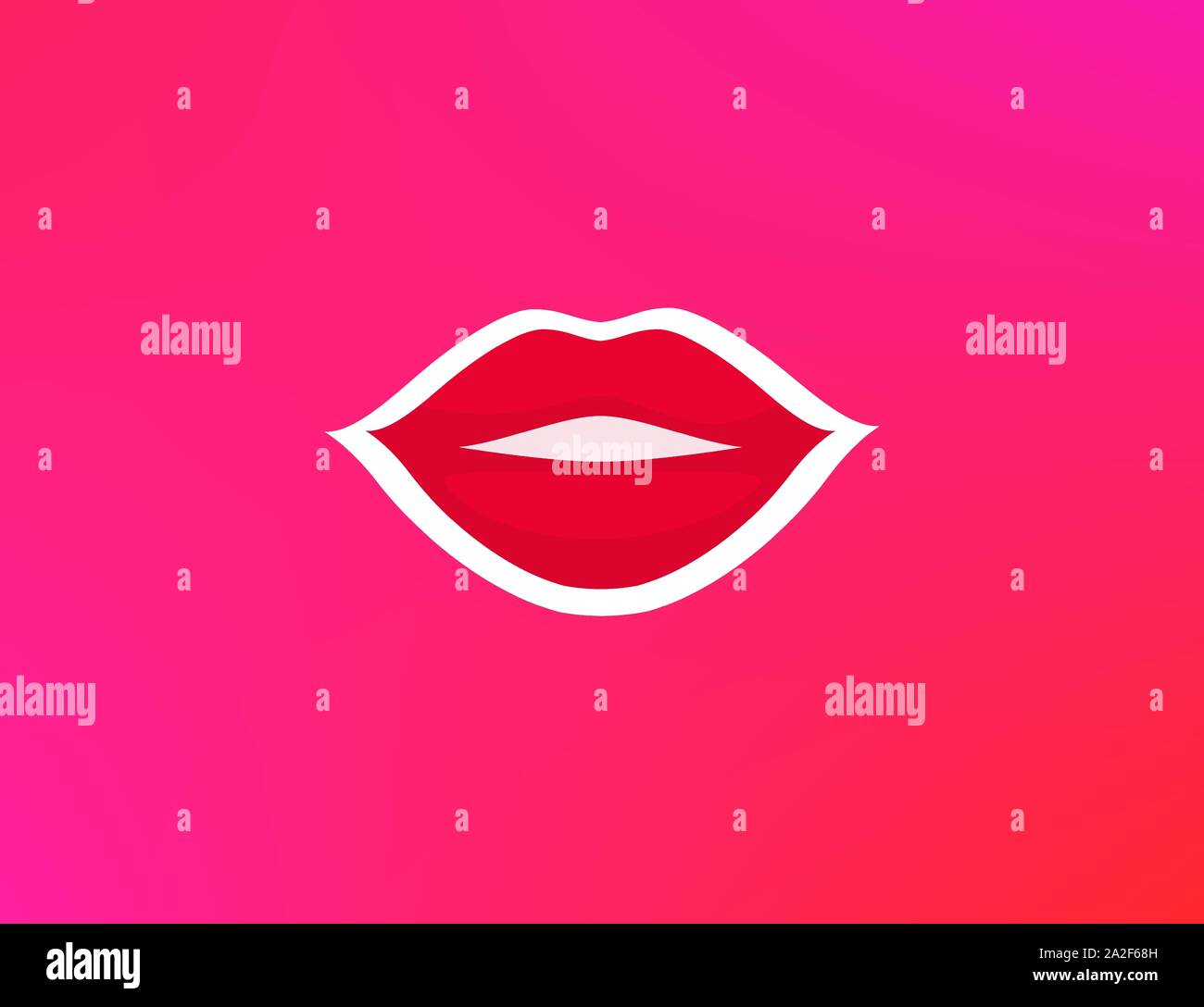 Le labbra con il make up, rossetto rosso. Bella promo Banner con spazio di copia per il negozio di cosmetici di colore rosa glamour. Sorriso con il rossetto rosso di molto bello Illustrazione Vettoriale Le labbra con il make up, rossetto rosso. Bella promo Banner con spazio di copia per il negozio di cosmetici di colore rosa glamour. Sorriso con il rossetto rosso di molto bello Illustrazione Vettoriale