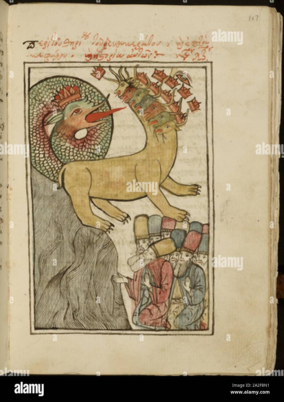 Elizabeth giorno McCormick Apocalisse bestia e drago. Foto Stock