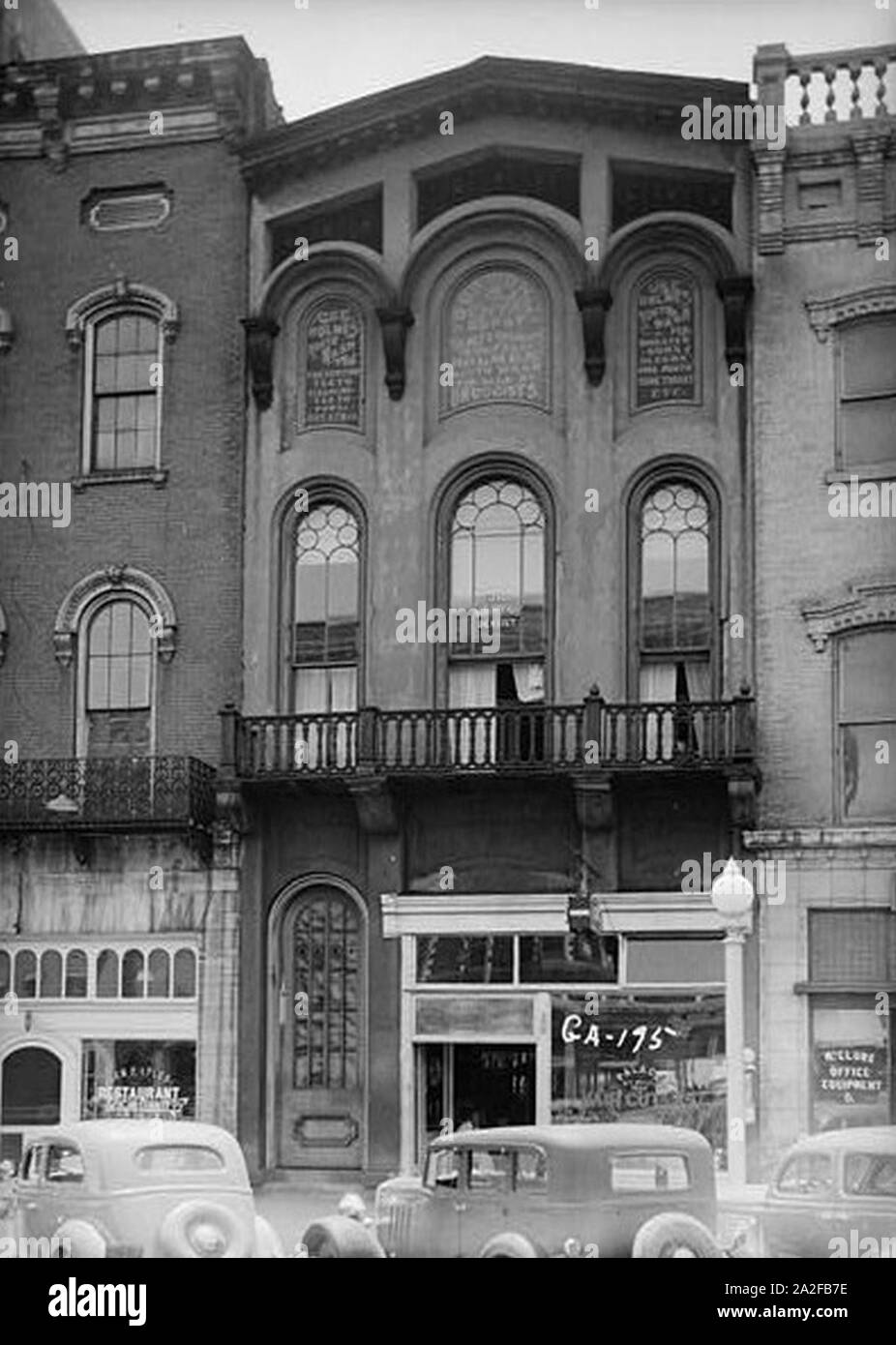 Emerson & Holmes Edificio 556 Mulberry Street Macon (Bibb County Georgia). Foto Stock