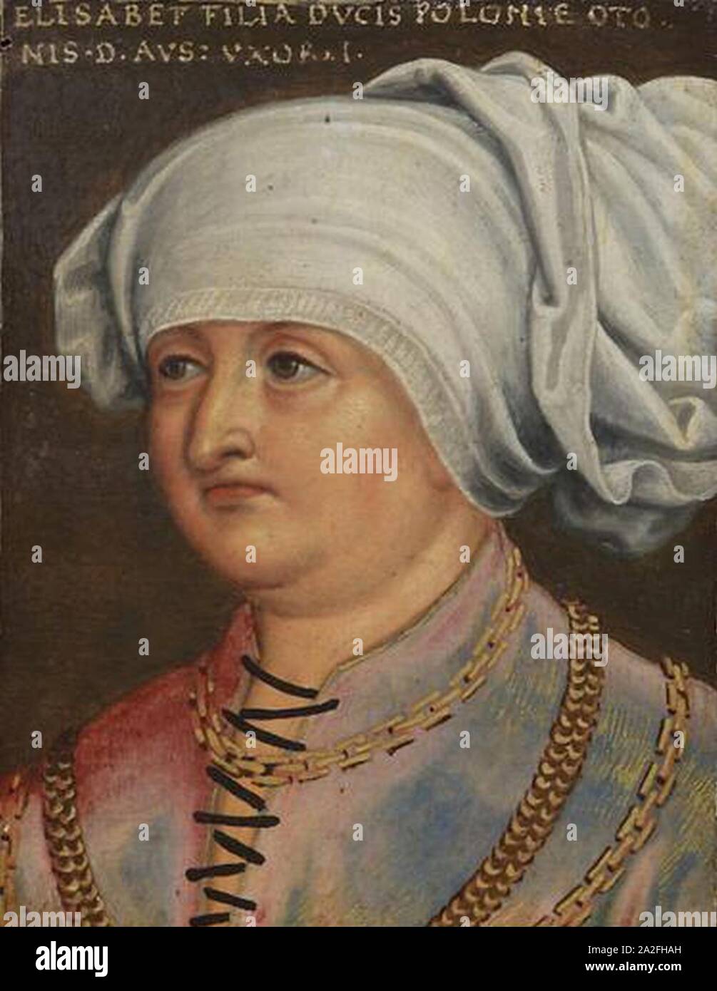 Elisabetta di Baviera moglie di ottone il Merry. Foto Stock