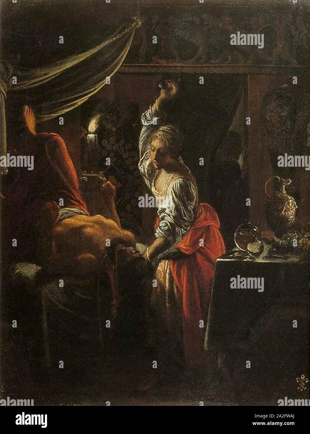 Elsheimer Adam - Judith decapitazione Oloferne Foto Stock