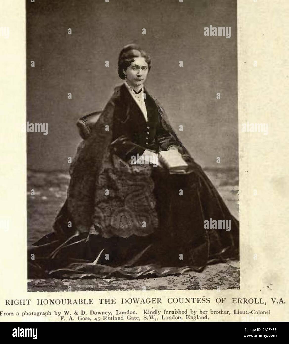Eliza Amelia Dowager Contessa di Erroll da W. & D. Downey. Foto Stock
