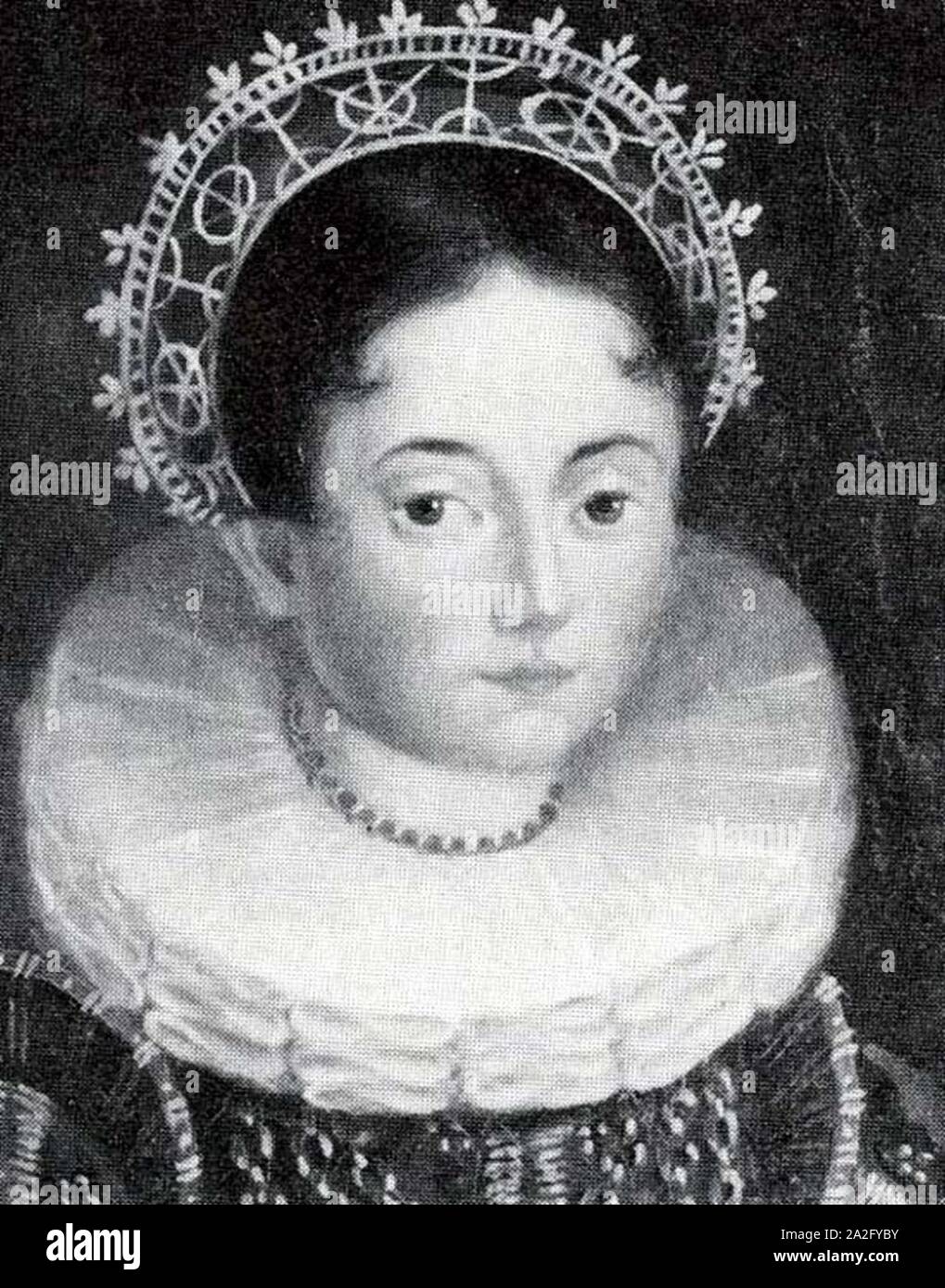 Elisabetta di Mecklenburg (1581) c 1580. Foto Stock