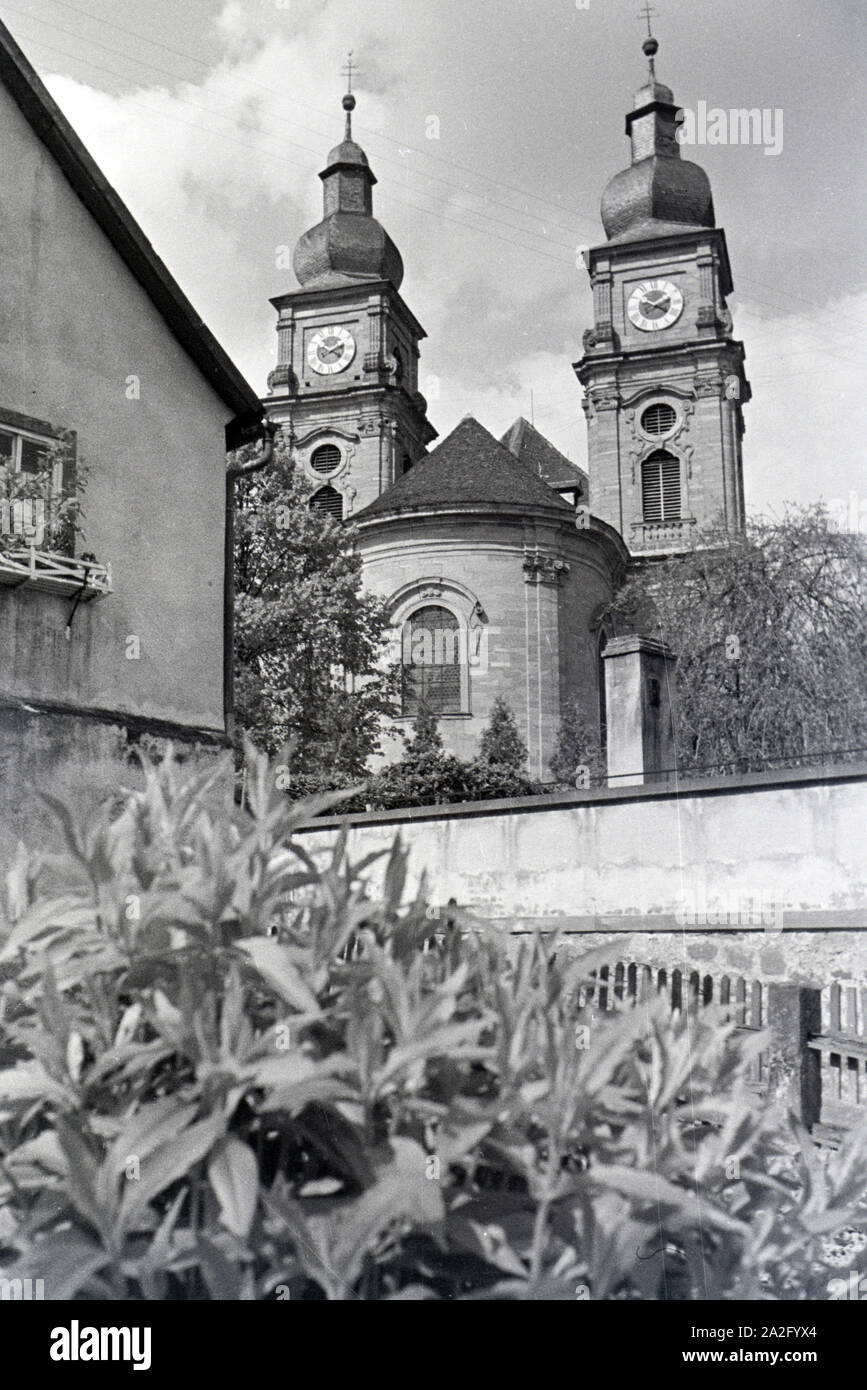 Ein Ausflug nach Amorbach, Deutsches Reich 1930er Jahre. Una escursione a Amorbach, Germania 1930s. Foto Stock