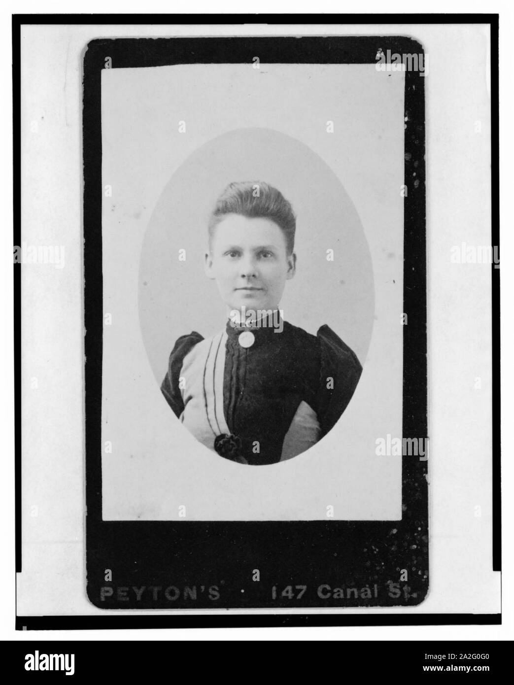 Ella Whitney Gould, testa e spalle ritratto, rivolto verso la parte anteriore) - Peyton, 147 Canal St Foto Stock