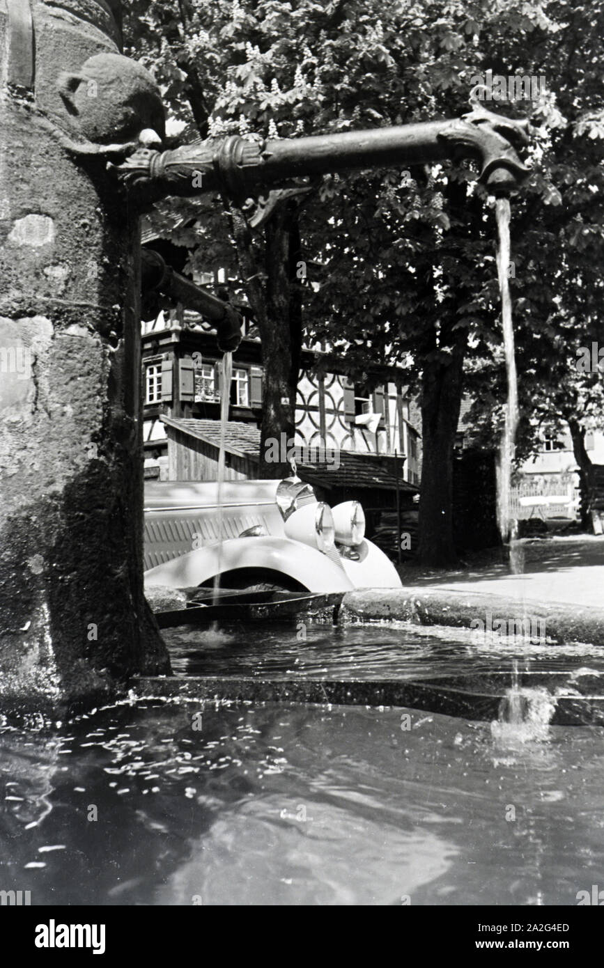 Ein Ausflug nach Amorbach, Deutsches Reich 1930er Jahre. Un viaggio ad Amorbach, Germania 1930s. Foto Stock