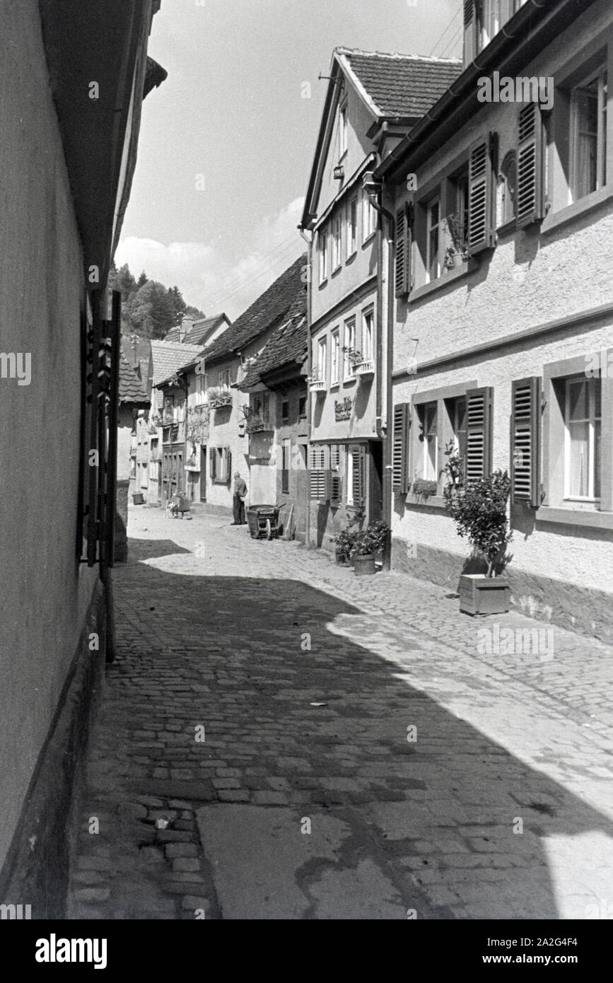 Ein Ausflug nach Amorbach, Deutsches Reich 1930er Jahre. Un viaggio ad Amorbach, Germania 1930s. Foto Stock