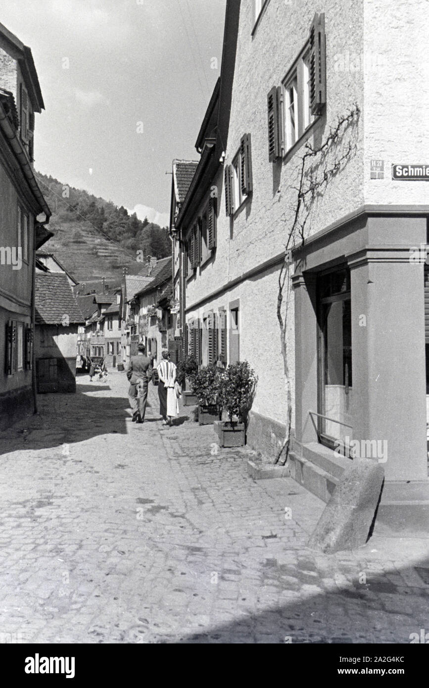 Ein Ausflug nach Amorbach, Deutsches Reich 1930er Jahre. Un viaggio ad Amorbach, Germania 1930s. Foto Stock