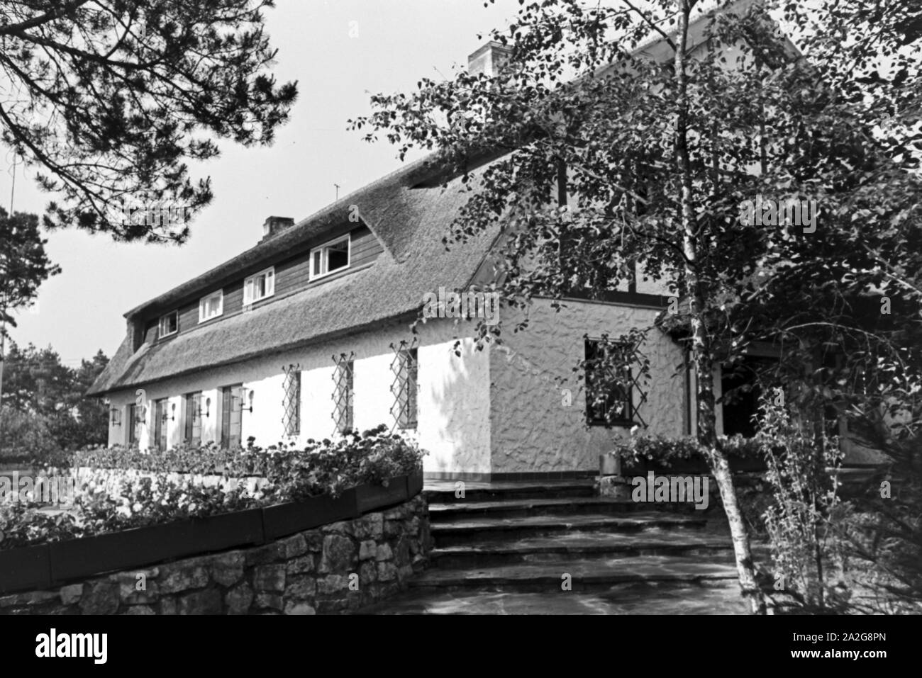 Das KdF Sportheim Belzig in der Mark Brandenburg, Deutschland 1930er Jahre. Lo sports club house a Belzig nel Brandeburgo, Germania 1930s. Foto Stock