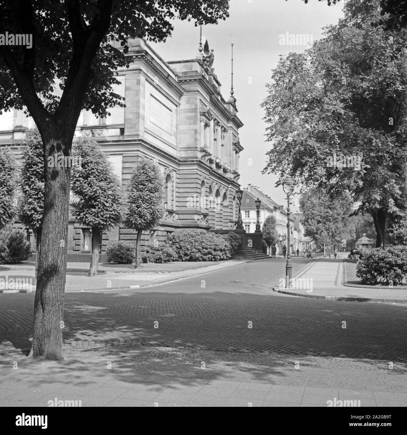 Das Kaiser Friedrich Museum di Krefeld Deutschland 1930er Jahre. Kaiser Friedrich Museum a Krefeld, Germania 1930s. Foto Stock