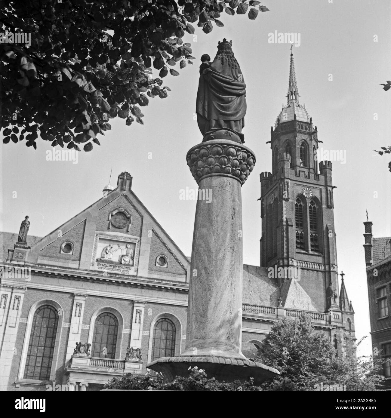 Die Kirche San Dionisio a Krefeld, Deutschland 1930er Jahre. San Dionisio chiesa a Krefeld, Germania 1930s. Foto Stock