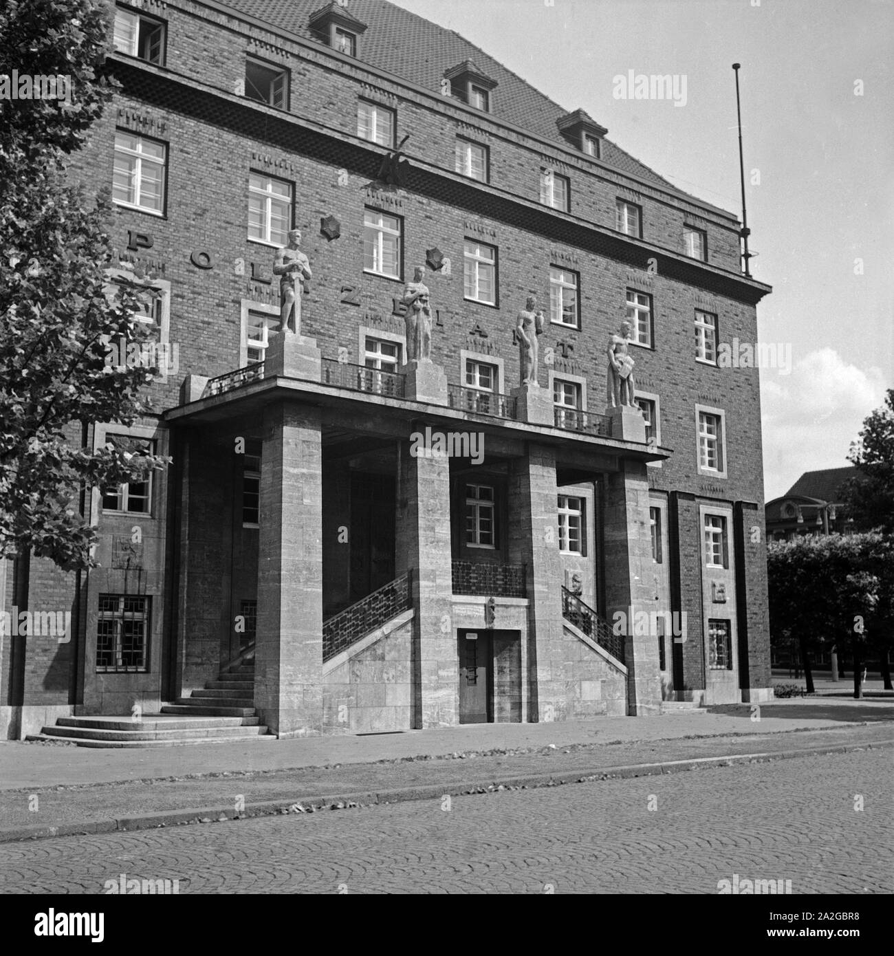 Das Polizeiamt Herne, Deutschland 1930er Jahre. Herne principale ufficio di polizia, Germania 1930s. Foto Stock