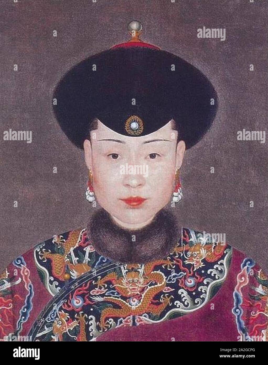 Imperatrice Xiao egli Rui, moglie di imperatore Jiaqing. Foto Stock