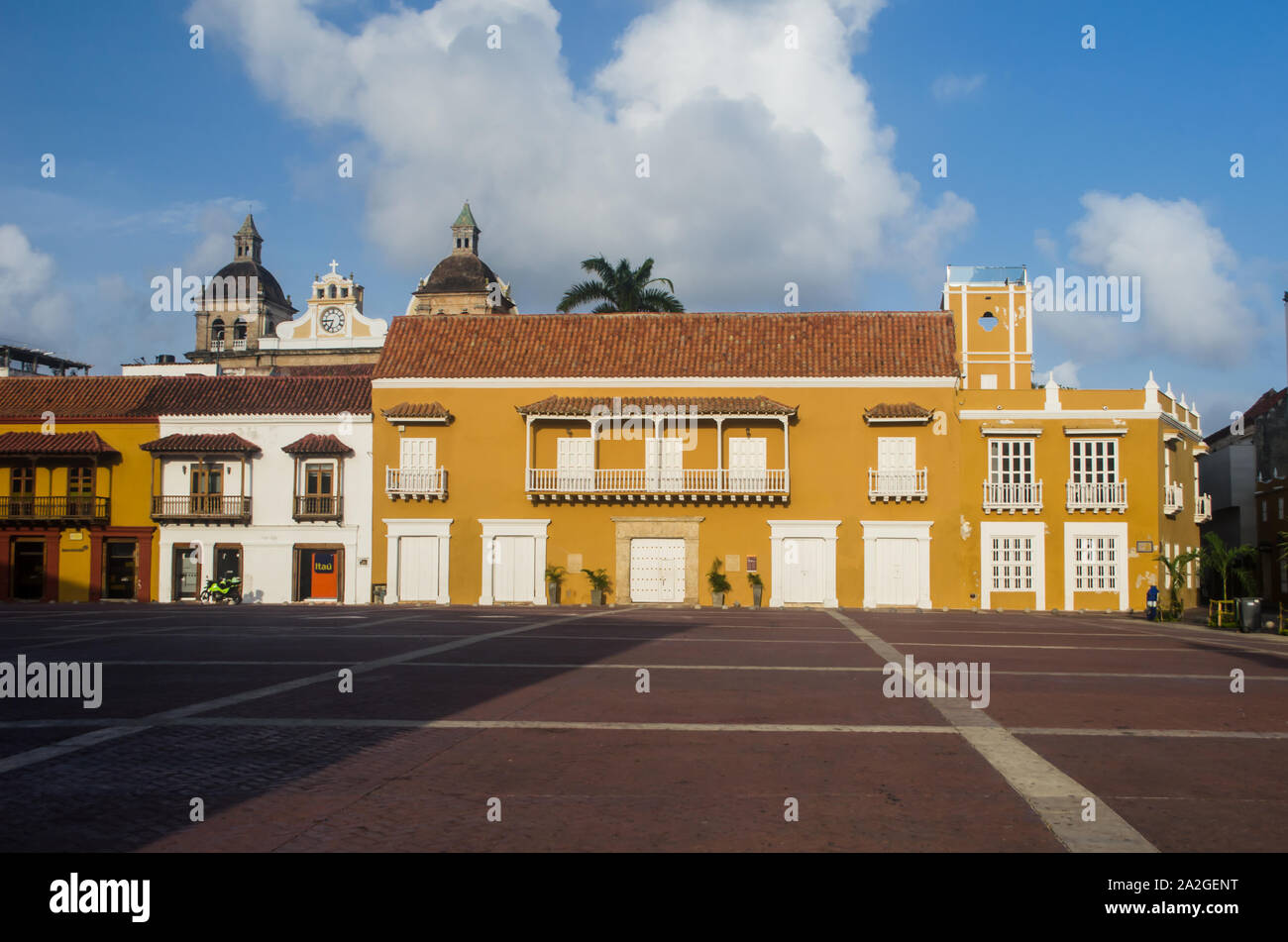 Architettura coloniale nella città murata Foto Stock