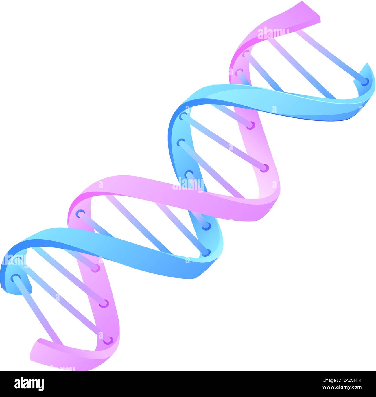Simbolo di DNA icona illustrazione stock come EPS 10 file Illustrazione Vettoriale