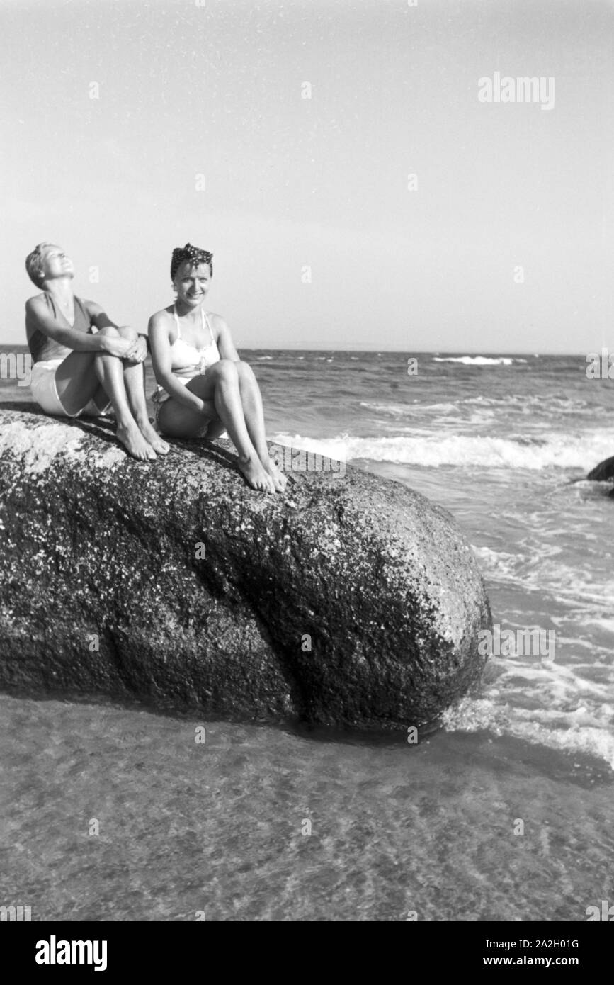 Sommerferien an der Ostsee, Deutsches Reich 1930er Jahre. Estate vacanze sul Mar Baltico, Germania 1930s. Foto Stock