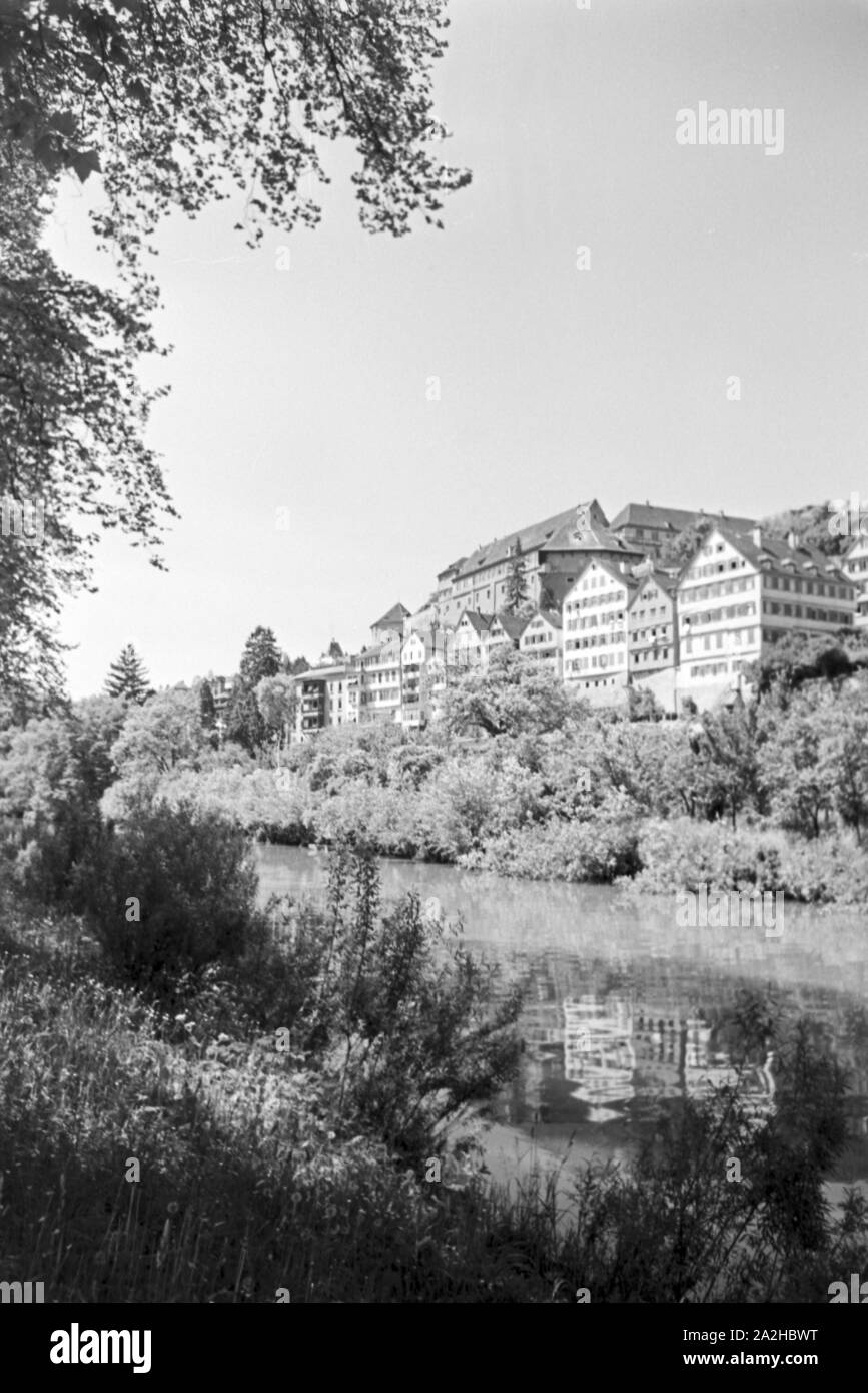 Ein Ausflug nach Tübingen, Deutsches Reich 1930er Jahre. Un viaggio a Tubinga, Germania 1930s. Foto Stock