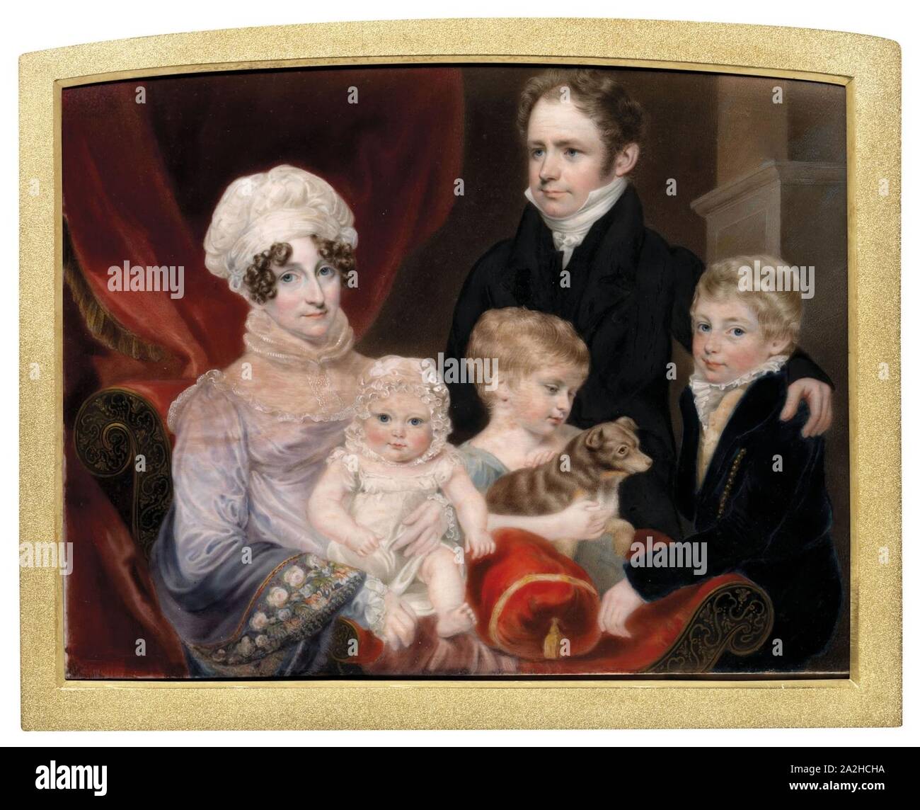 La famiglia Barker da John Cox Dillman Engleheart. Foto Stock