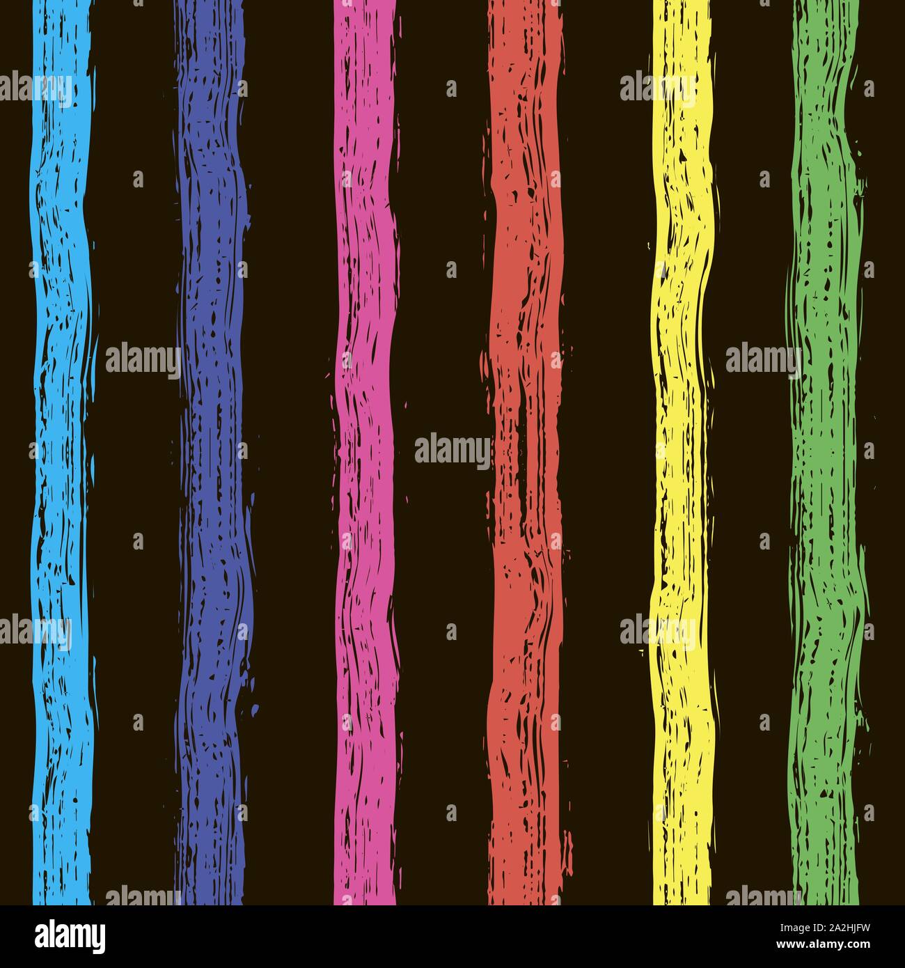 Dipinto a mano i tratti di pennello seamless pattern. A strisce colorate sullo sfondo. Illustrazione Vettoriale Illustrazione Vettoriale