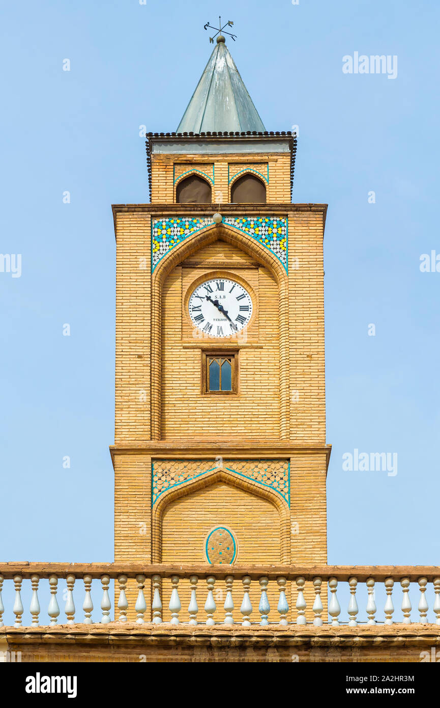 Clock Tower, Santo Salvatore o Vank Cattedrale armena, Elazig, Turchia Foto Stock