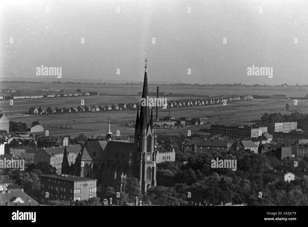 Eine Reise nach Gleiwitz in Oberschlesien, Deutsches Reich 1930er Jahre. Un viaggio a Gleiwitz in Alta Slesia, Germania 1930s. Foto Stock