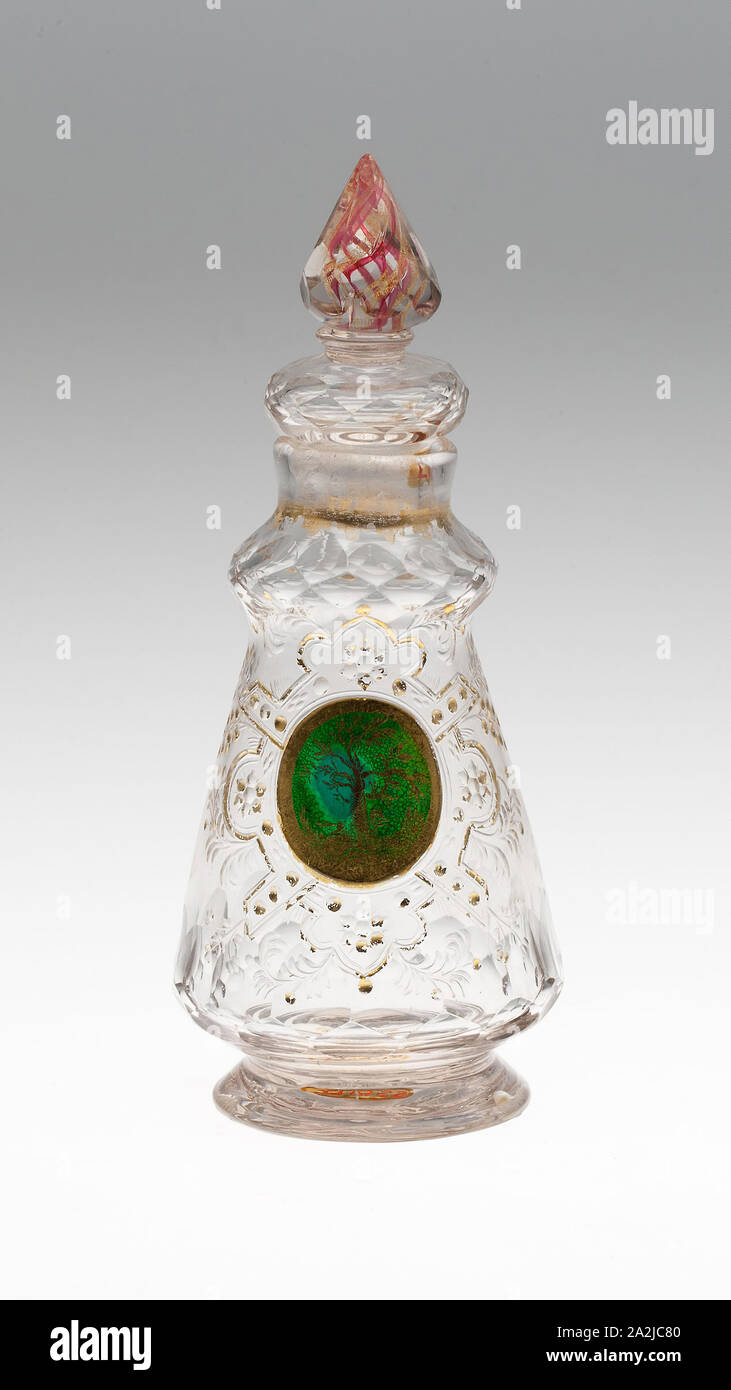 Pallone, c. 1730, Boemia, Repubblica Ceca, Boemia, vetro, H. 16,5 cm (6 1/2 in Foto Stock